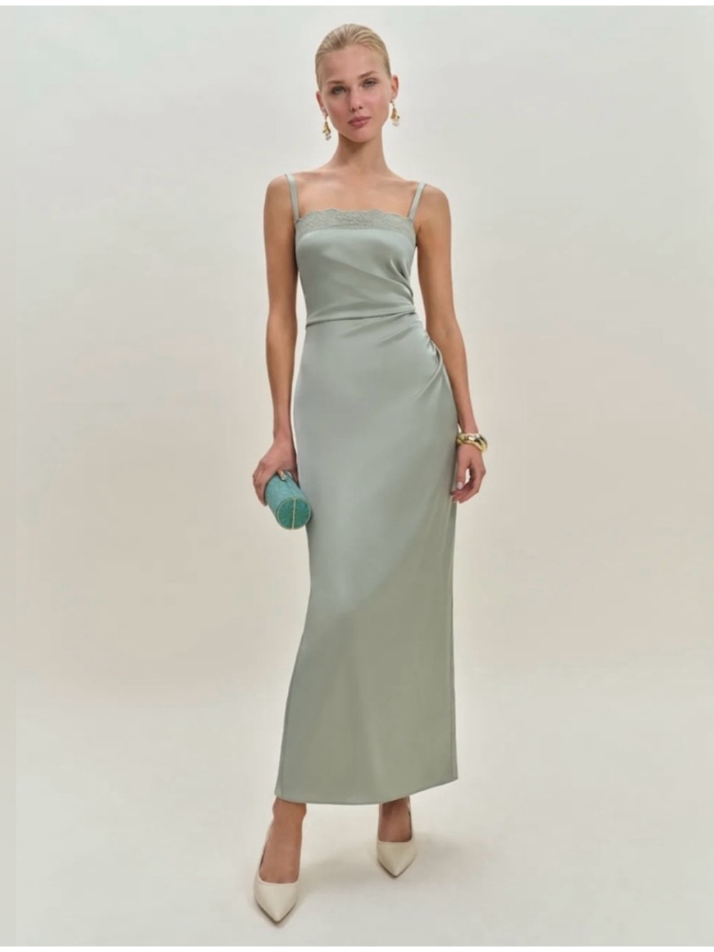 Reformation Vesper Satin Maxi Dress
